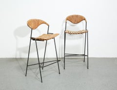 Rush Bar Stools by Arthur Umanoff