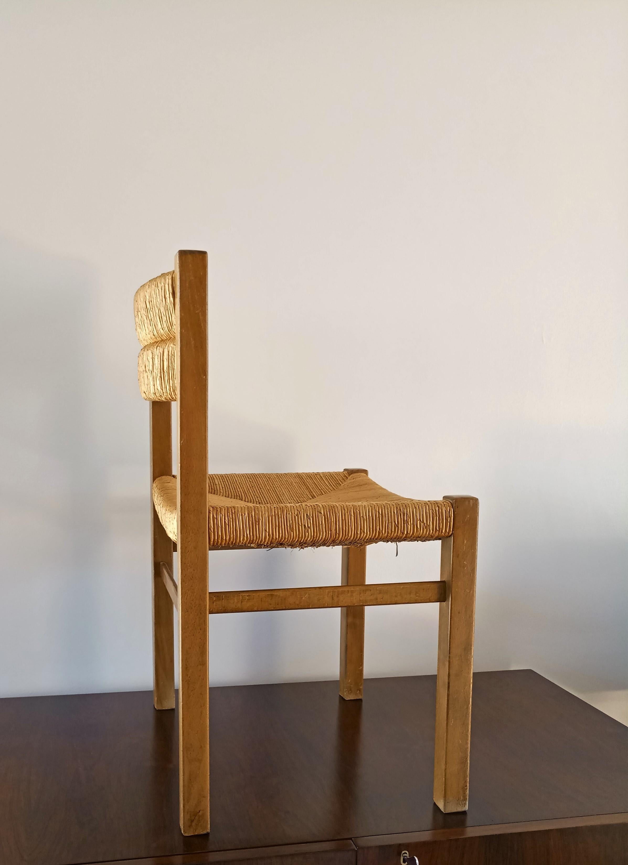 Rush Chair by Pierre Gautier Delaye, France, 1960s 1