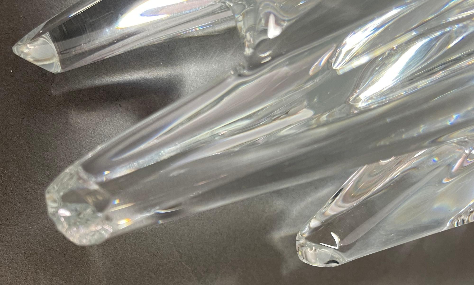 Rush Dougherty Briefbeschwerer aus Kristall, The Ice Palace Sevres Cristal, Frankreich, signiert, Kristall im Angebot 3