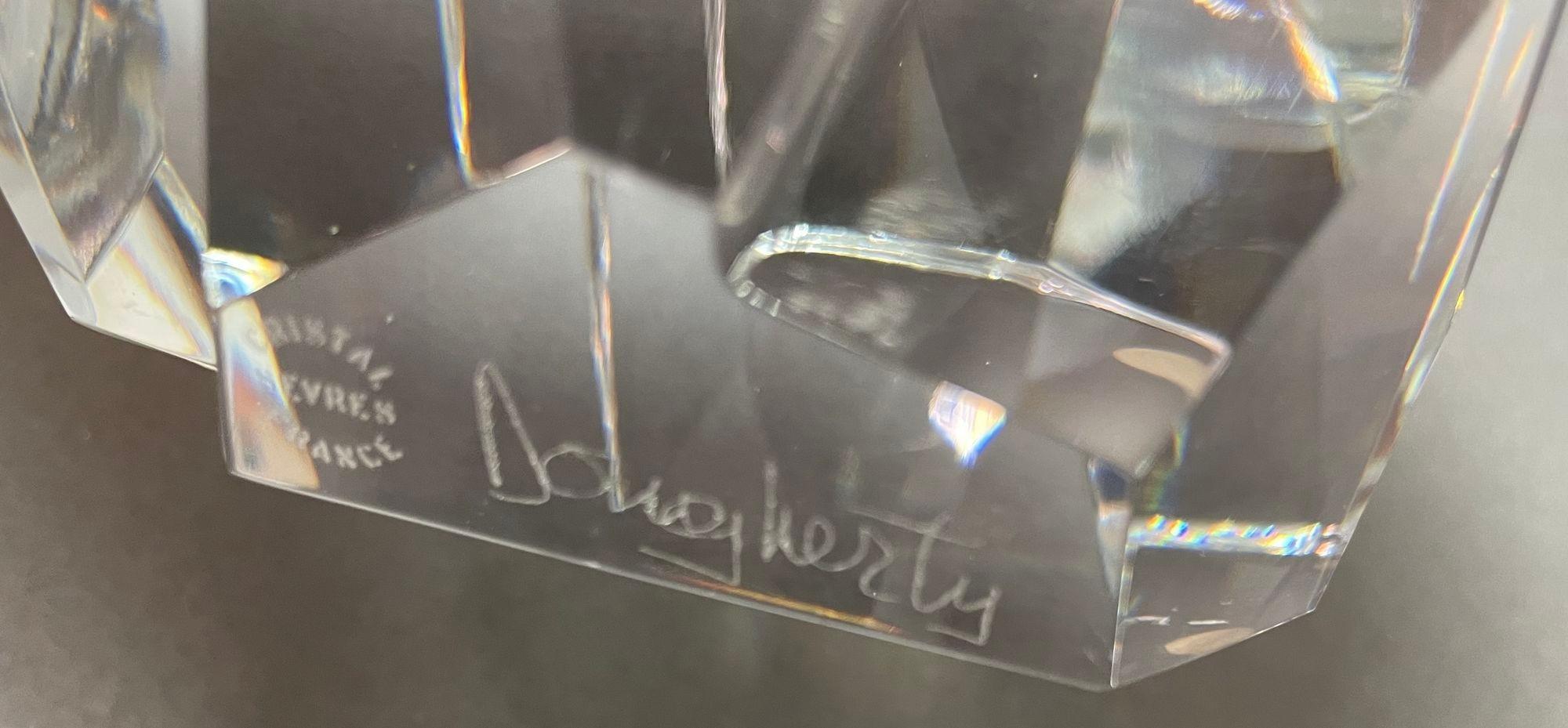 Rush Dougherty The Ice Palace Sevres Cristal France Signed Crystal Paperweight For Sale 5