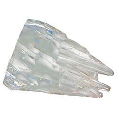 Rush Dougherty El Palacio de Hielo Sevres Cristal Francia Pisapapeles de cristal firmado