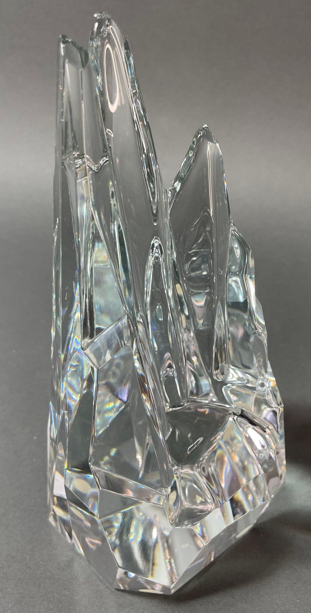 Rush Dougherty The Ice Palace Sevres Cristal France Signed Crystal Paperweight For Sale 2