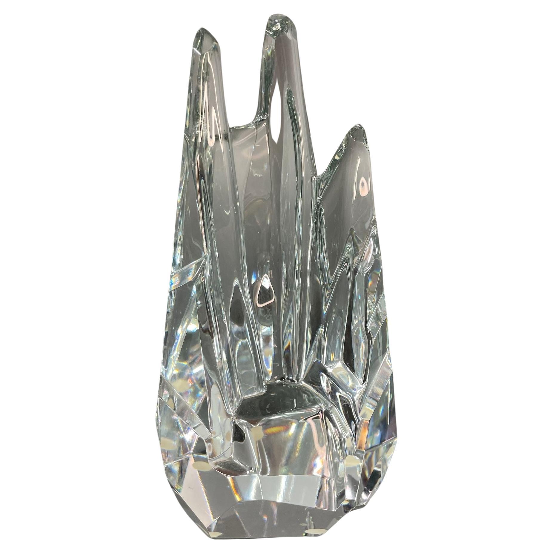 Rush Dougherty Briefbeschwerer aus Kristall, The Ice Palace Sevres Cristal, Frankreich, signiert, Kristall im Angebot