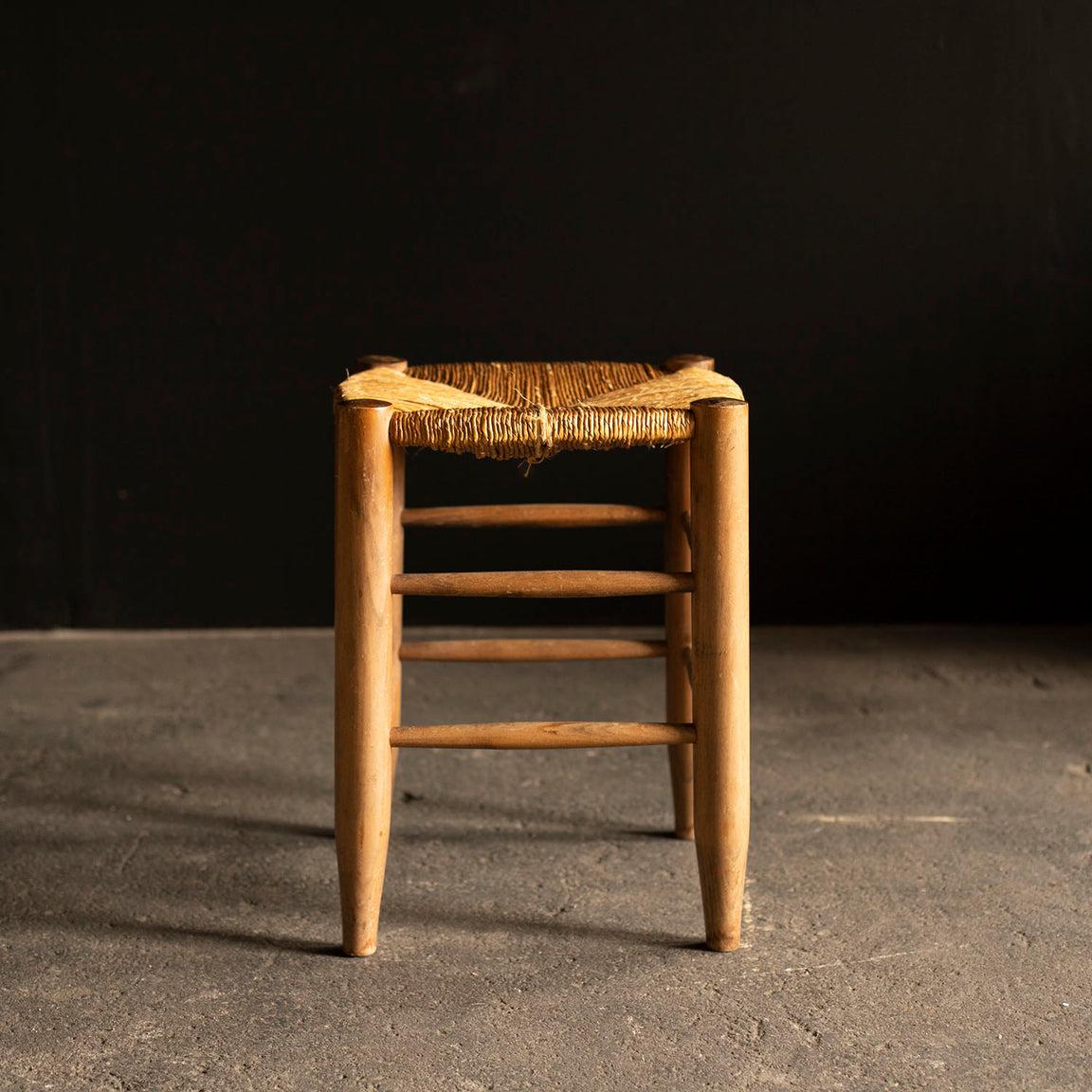 Rush Seat Stools, Anonymous, France, 1980s In Good Condition In Tokyo, Tokyo