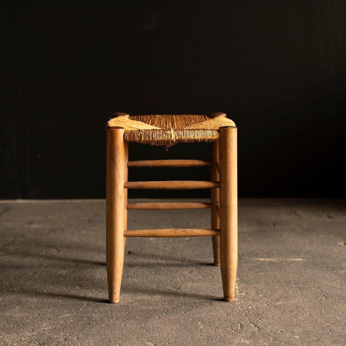 Rush Seat Stools, Anonymous, France, 1980s In Good Condition In Edogawa-ku Tokyo, JP