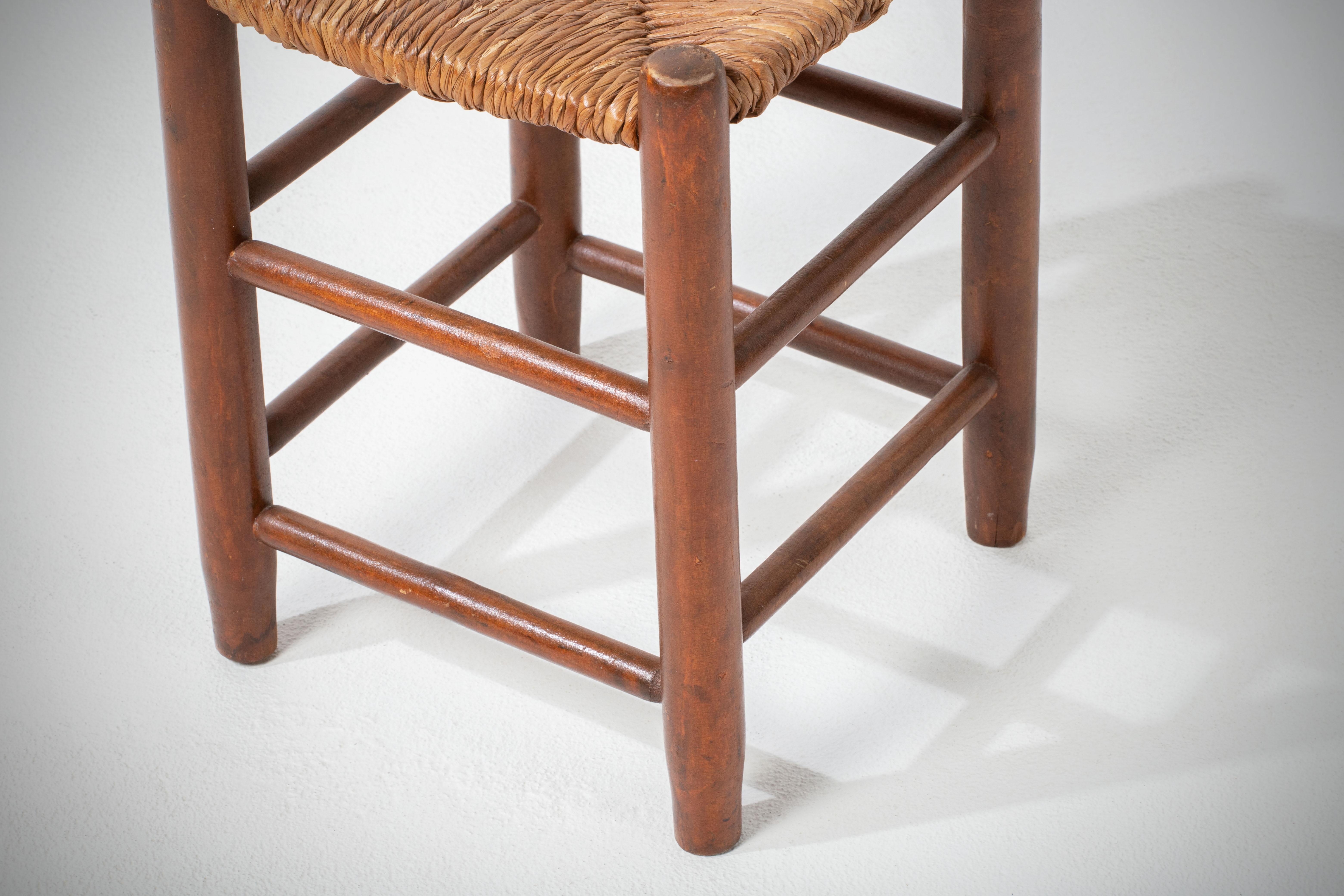 20th Century Rush Stools, in Style of Charlotte Perriand For Sale