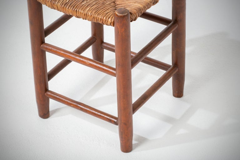 Rush Stools, in Style of Charlotte Perriand For Sale at 1stDibs