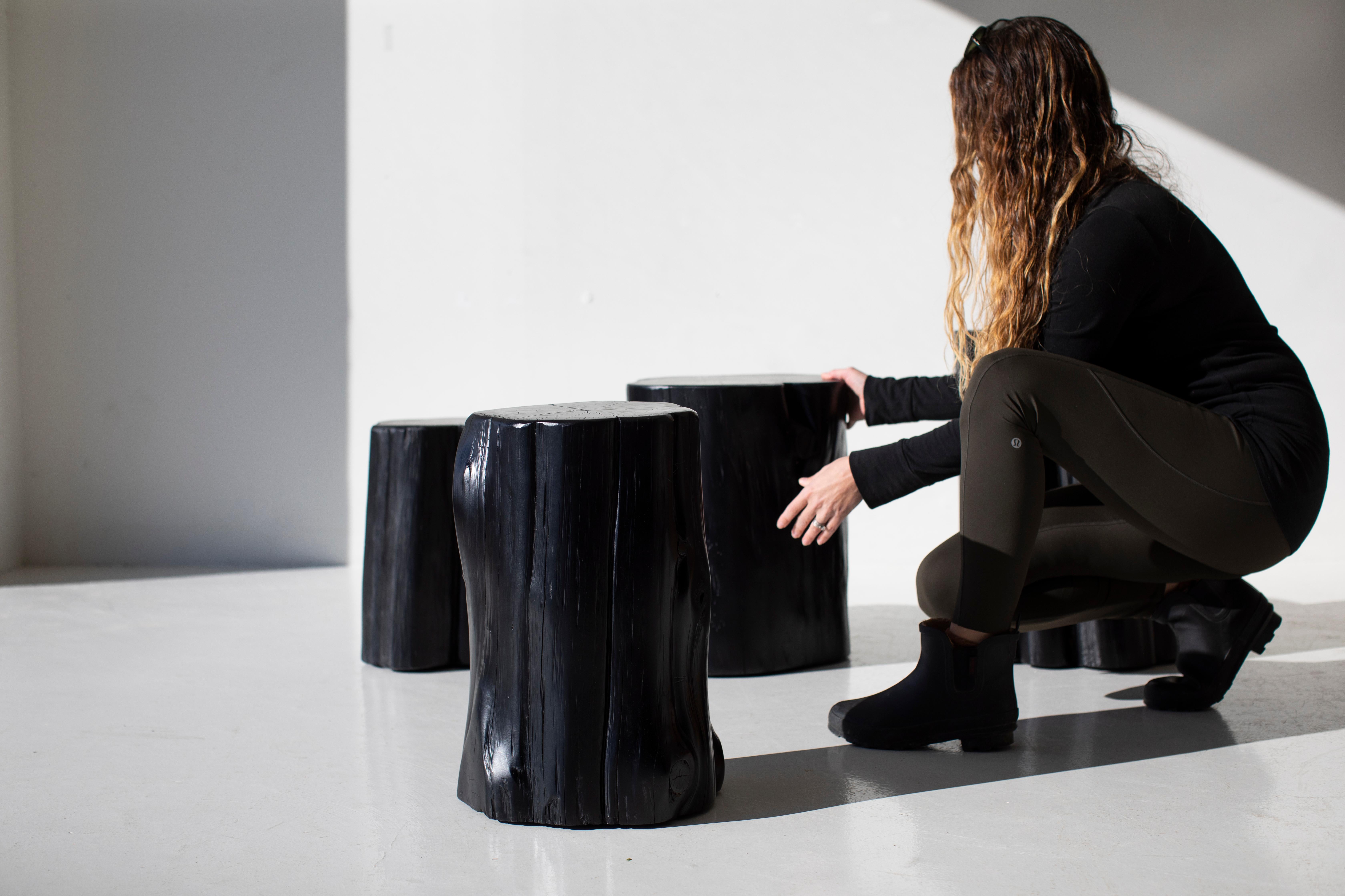 Organic Modern Rush Stump Tables For Sale