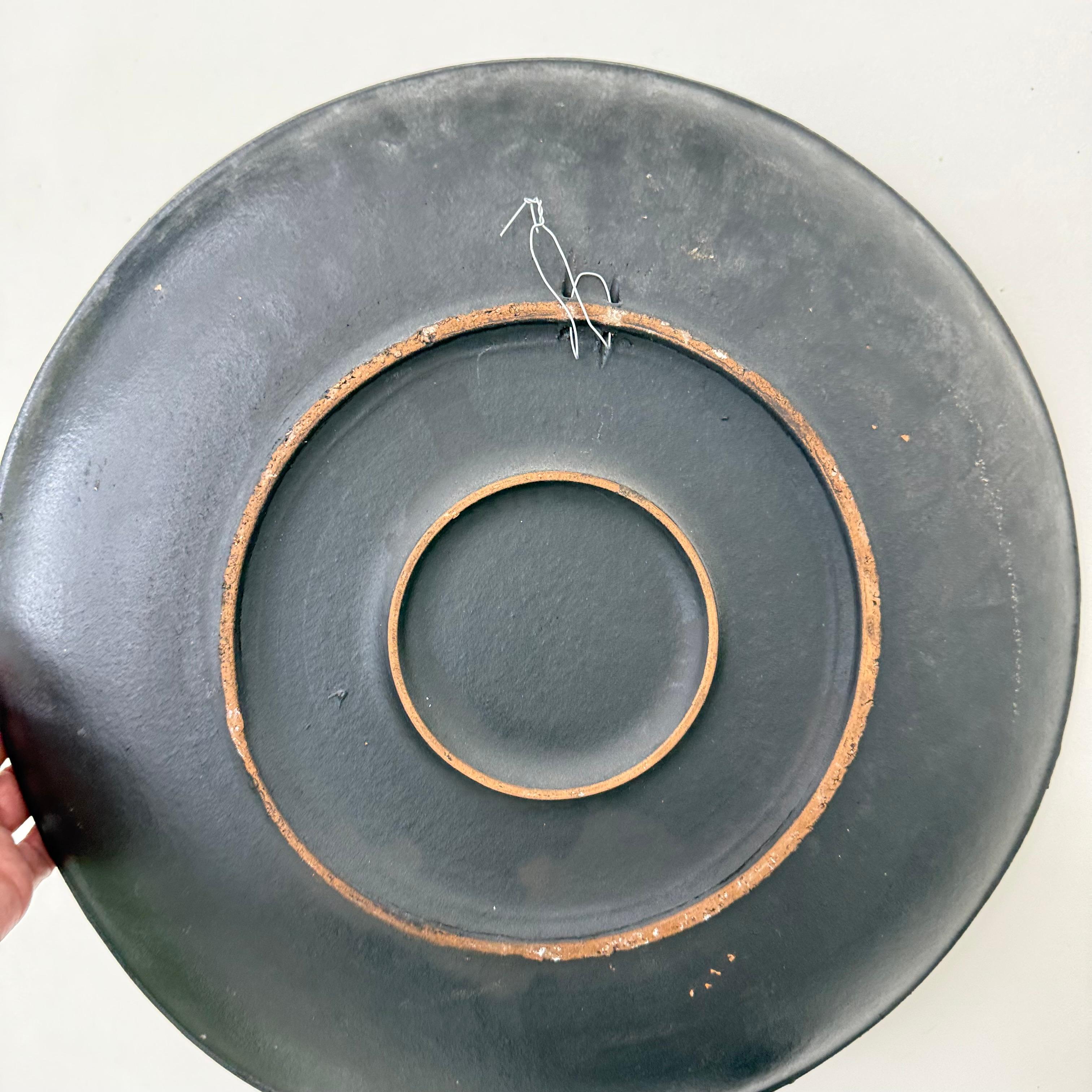 Piatto da parete in ceramica Rusha Handarbeit , Germania, anni '70 in vendita 4