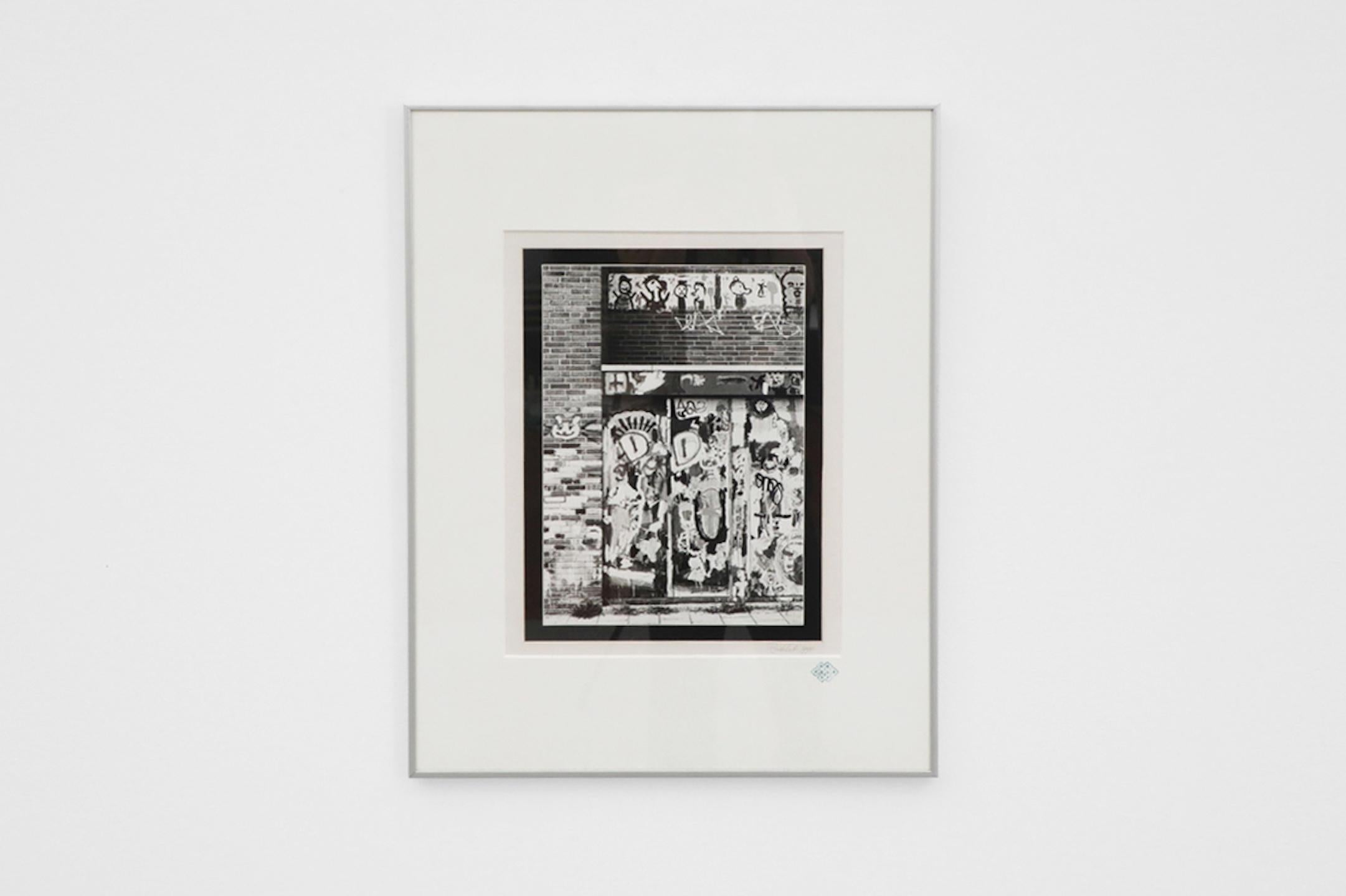 Moderne Impression de photographies graffiti Rushka Teekema dans un cadre en aluminium en vente