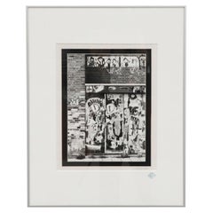 Vintage Rushka Teekema Graffiti Photography Print in Aluminum Frame