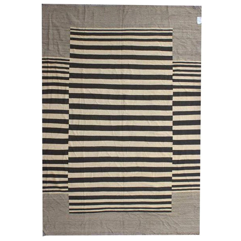 Featured image of post Black And White Striped Wool Rug - Not black white as described.