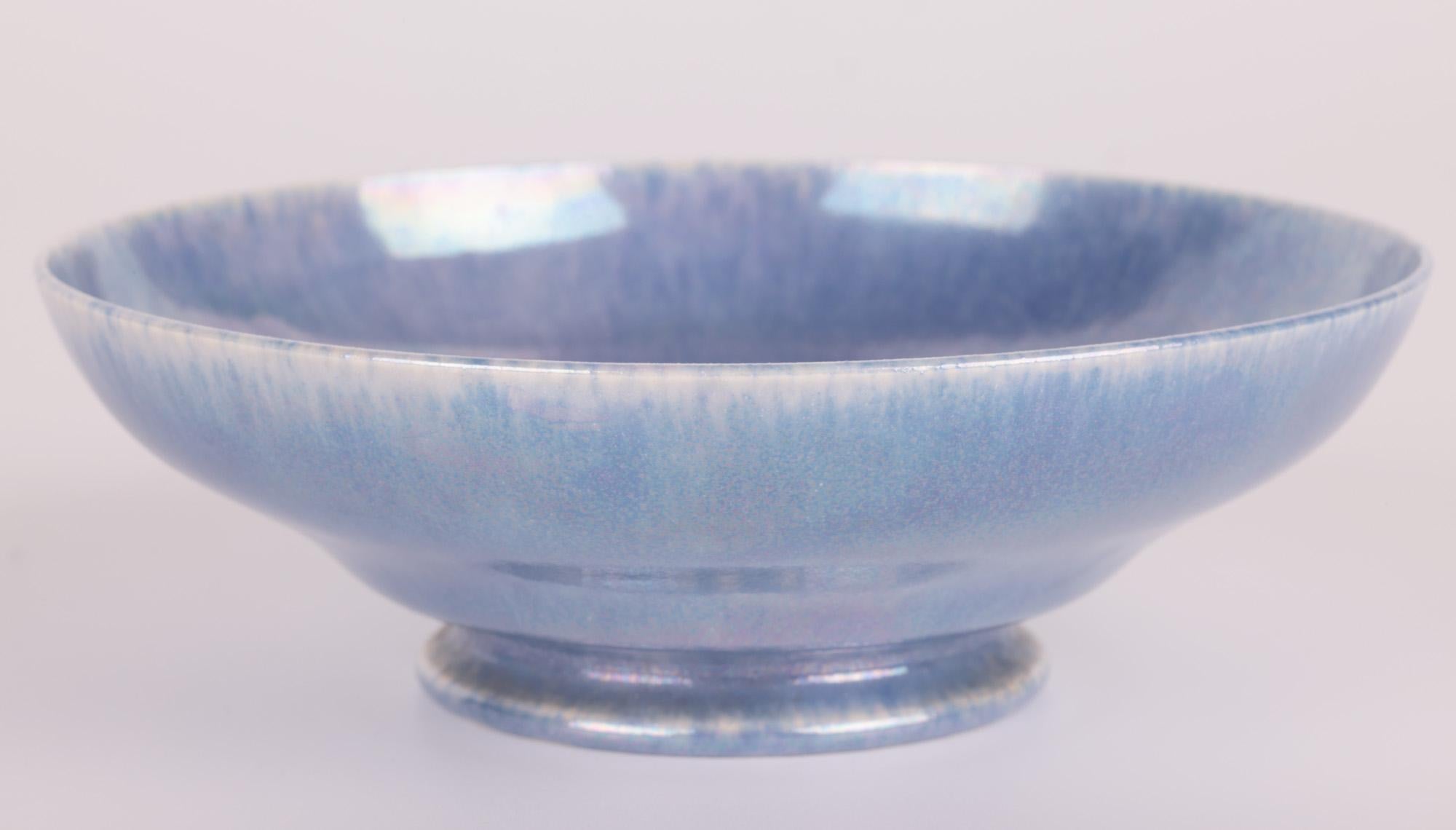 Ruskin Arts & Crafts Fine Eggshell Lilac Lustre Glazed Bowl 3