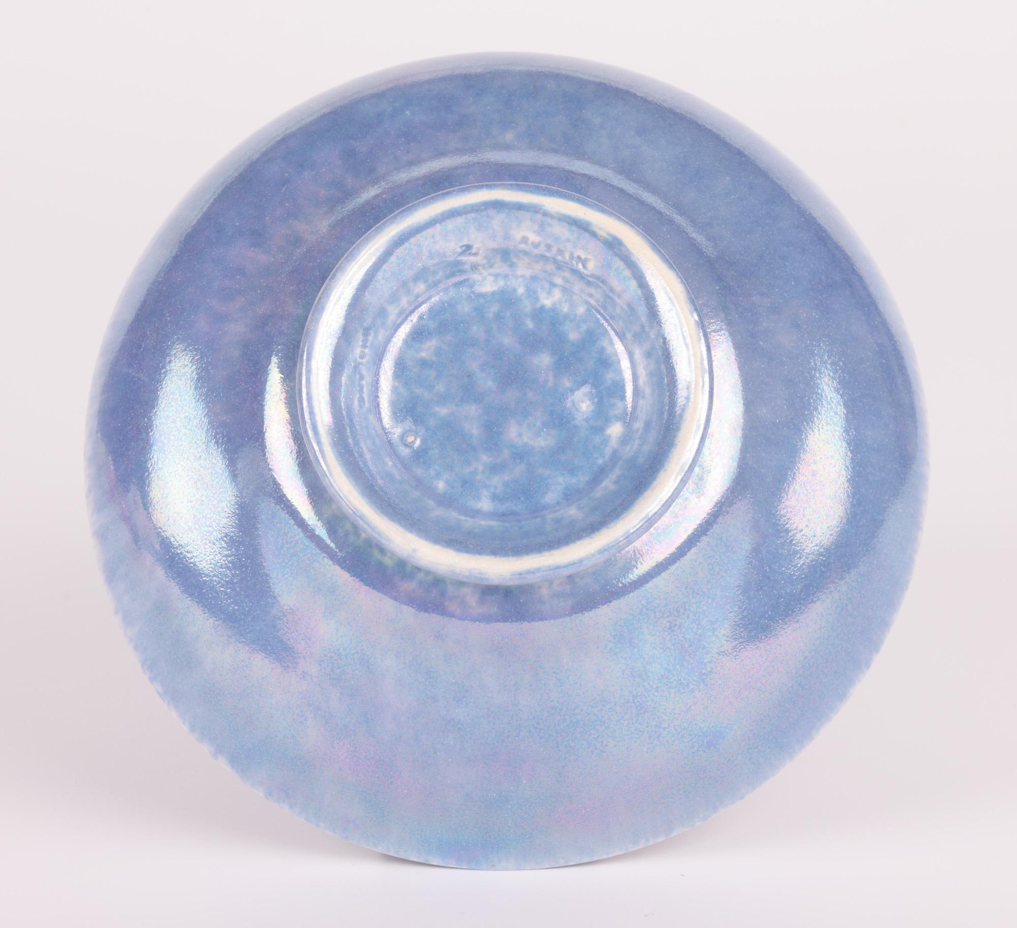 Ruskin Arts & Crafts Fine Eggshell Lilac Lustre Glazed Bowl 4