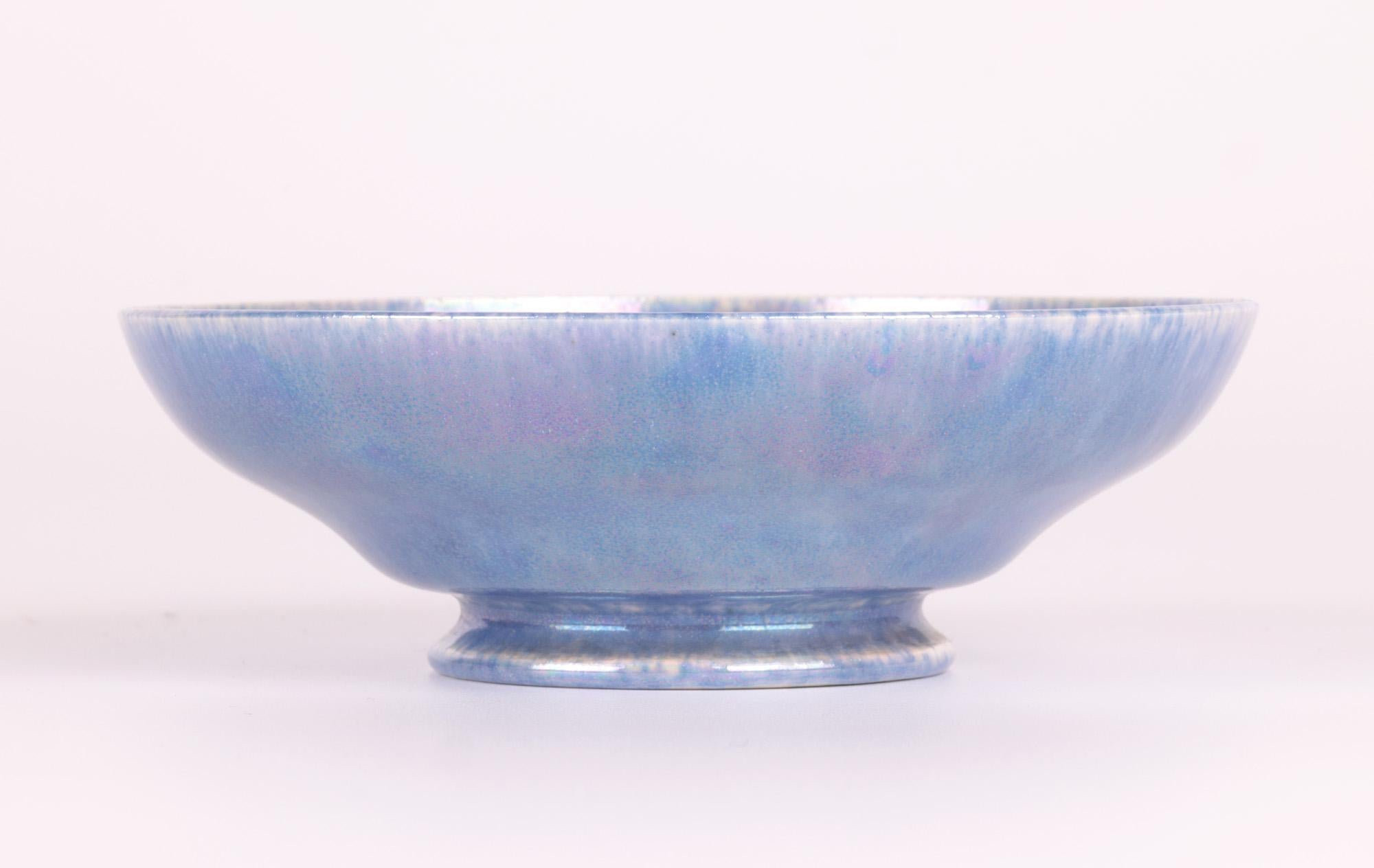 Ruskin Arts & Crafts Fine Eggshell Lilac Lustre Glazed Bowl 8