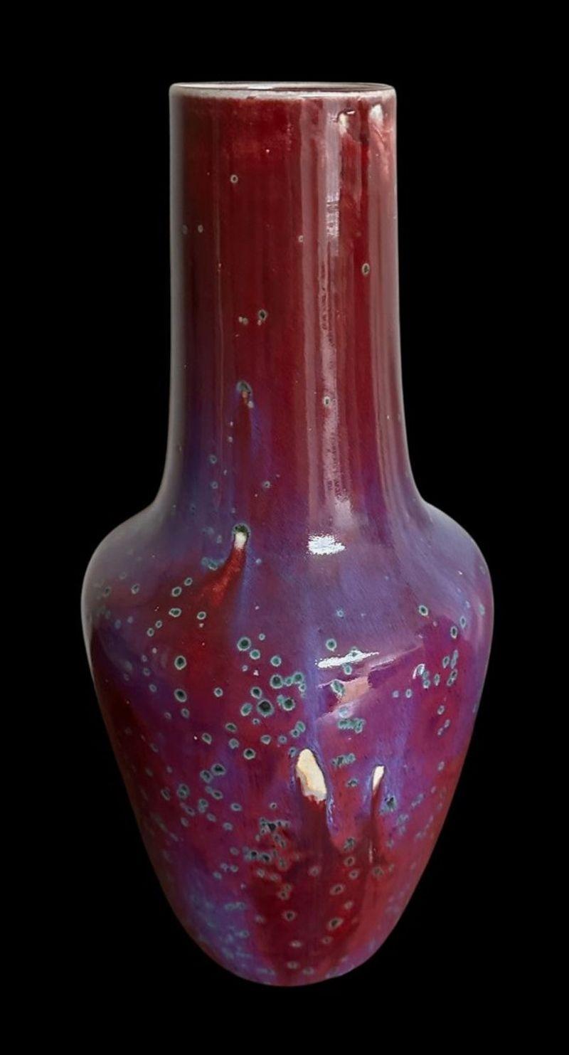 20th Century Ruskin High-Fired Vase For Sale