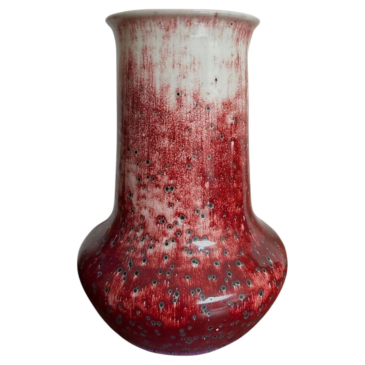 Ruskin High Fired Vase For Sale