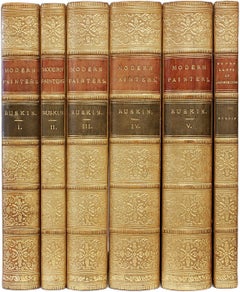 RUSKIN. Modern Painters & The Seven Lamps Of Architecture. IN A FINE BINDING !