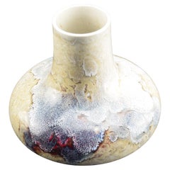 Jarrón en forma de cebolla de alta cocción Ruskin Pottery 1922