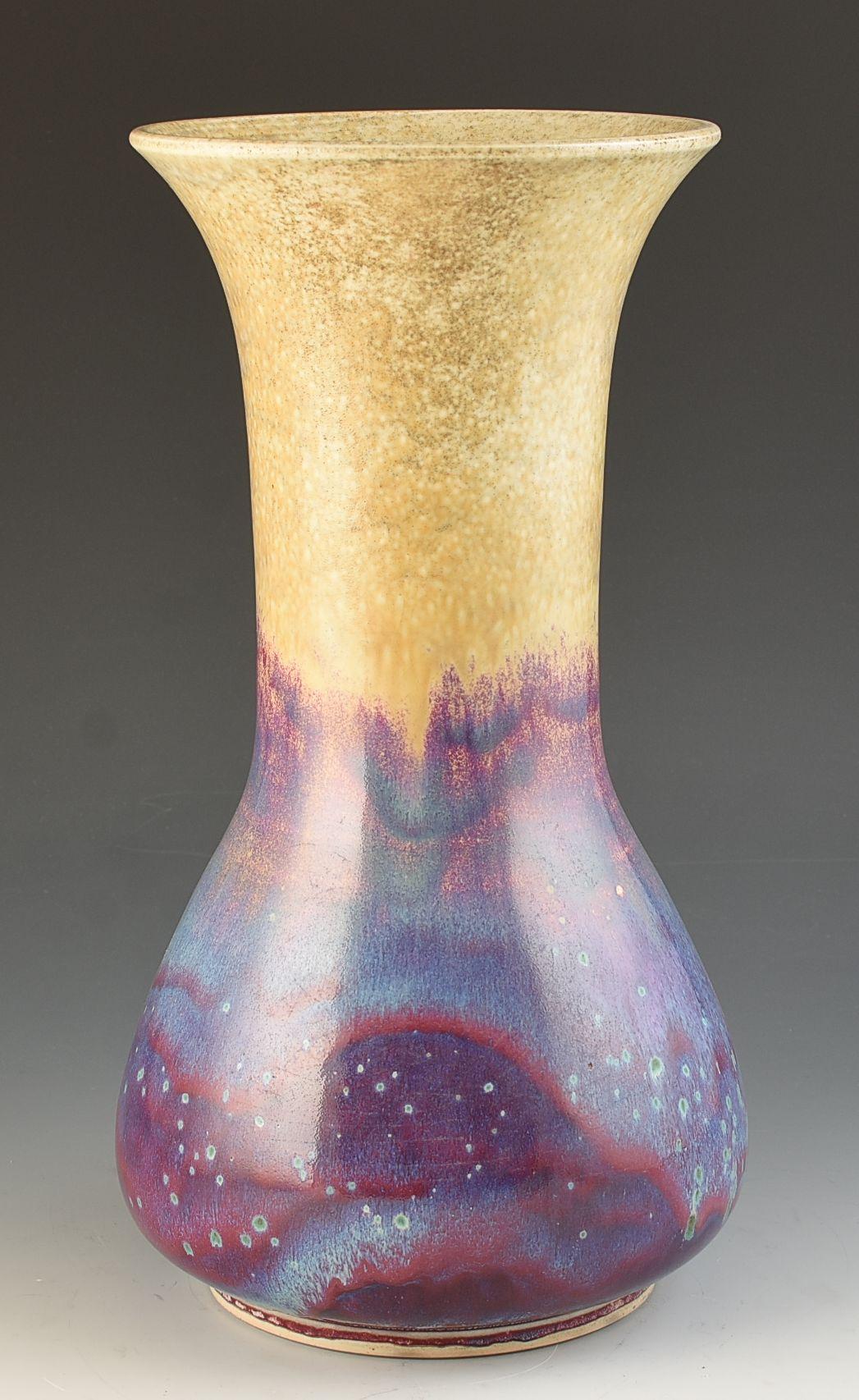 Arts and Crafts Ruskin Pottery GRANDE VASO AD ALTA RESPIRAZIONE C.1930 in vendita