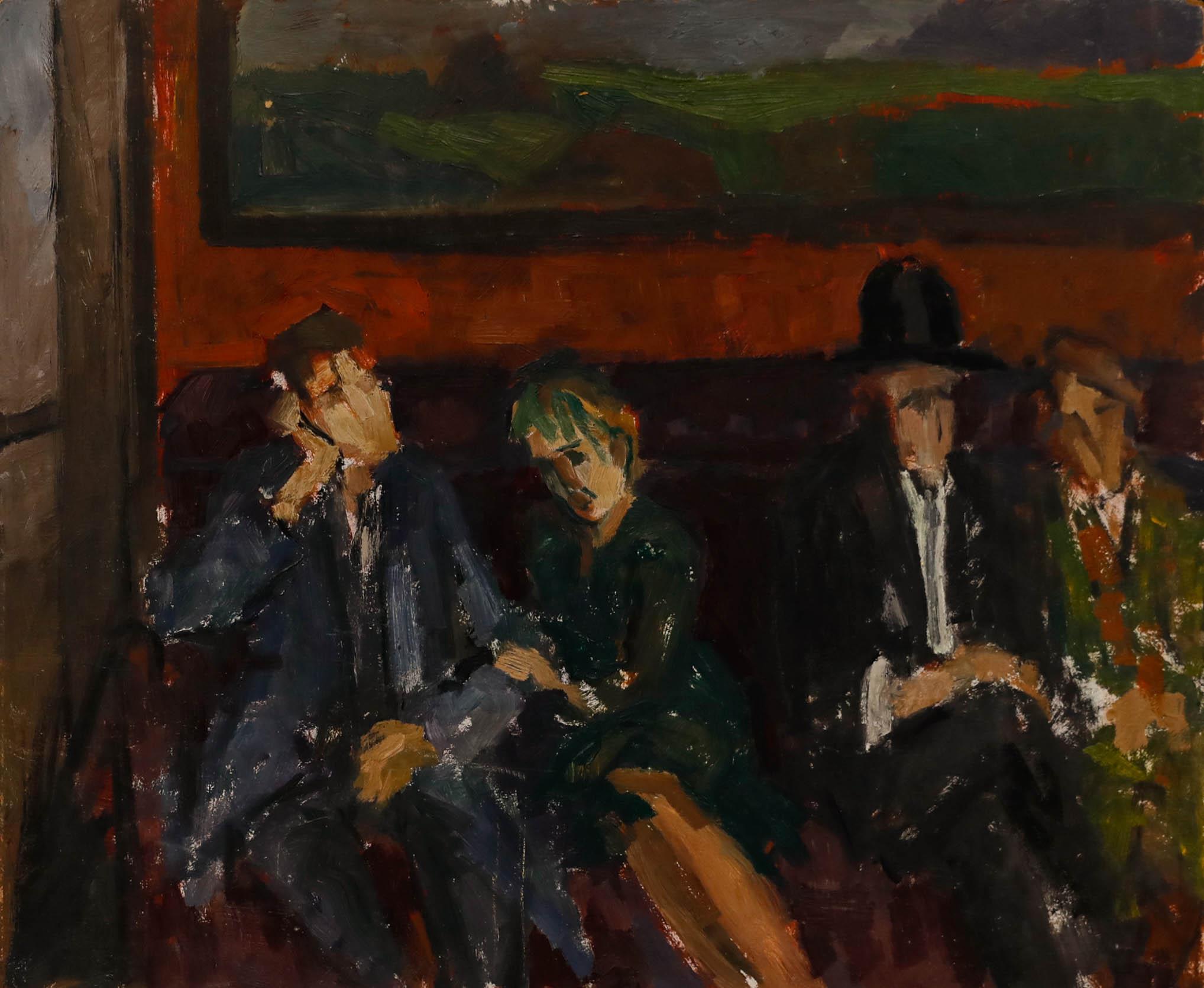 Circle of Ruskin Spear CBE RA (1911-1990) - Framed Oil, The Waiting Room 1