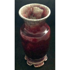 Ruskin Vase and Stand  in a Sang De Beouf Glaze, 1926