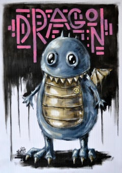 Dragon Robot Painting Original Art