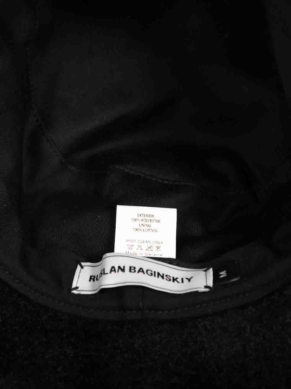 Ruslan Baginskiy - Chapeau baquet noir en vente 1