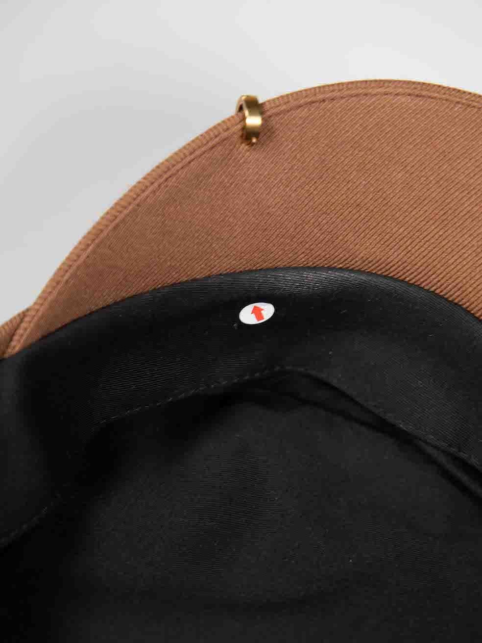 Ruslan Baginskiy Brown Logo Detail Newsboy Hat 2