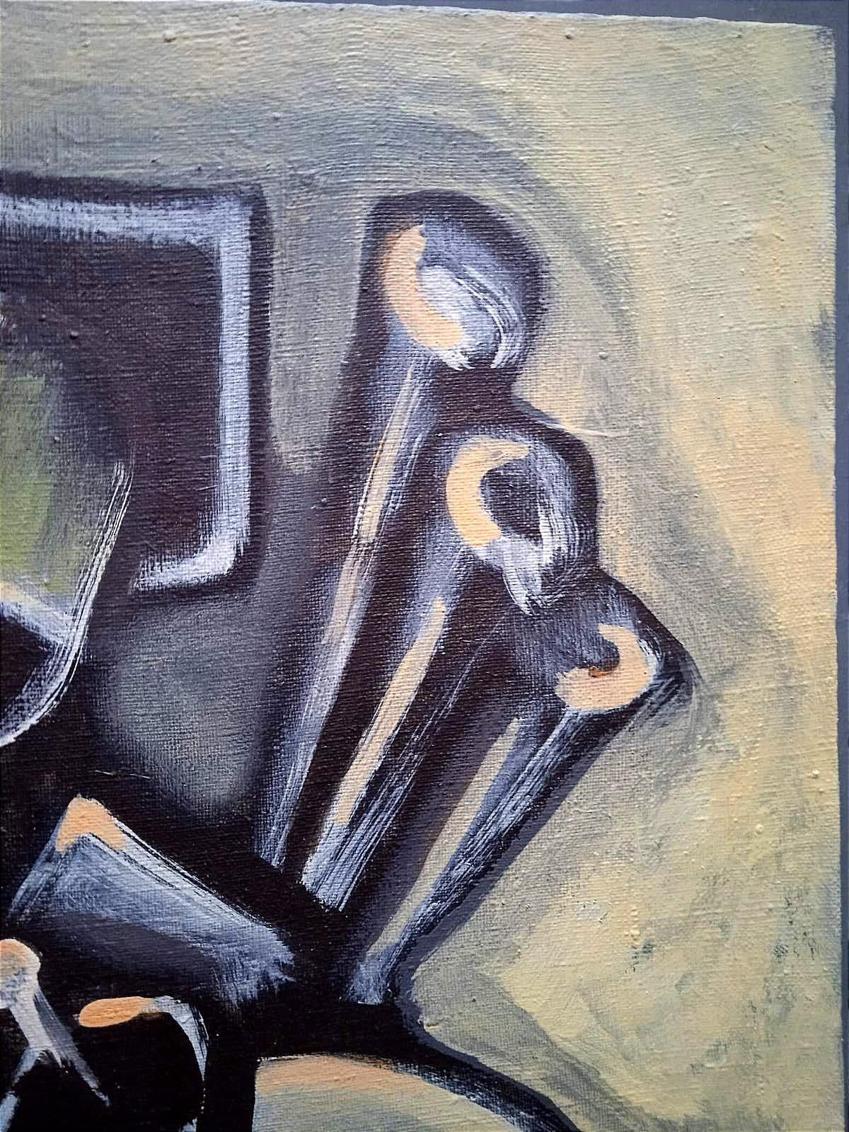 Der Mann und das Orchester – Painting von Ruslan Perekucha