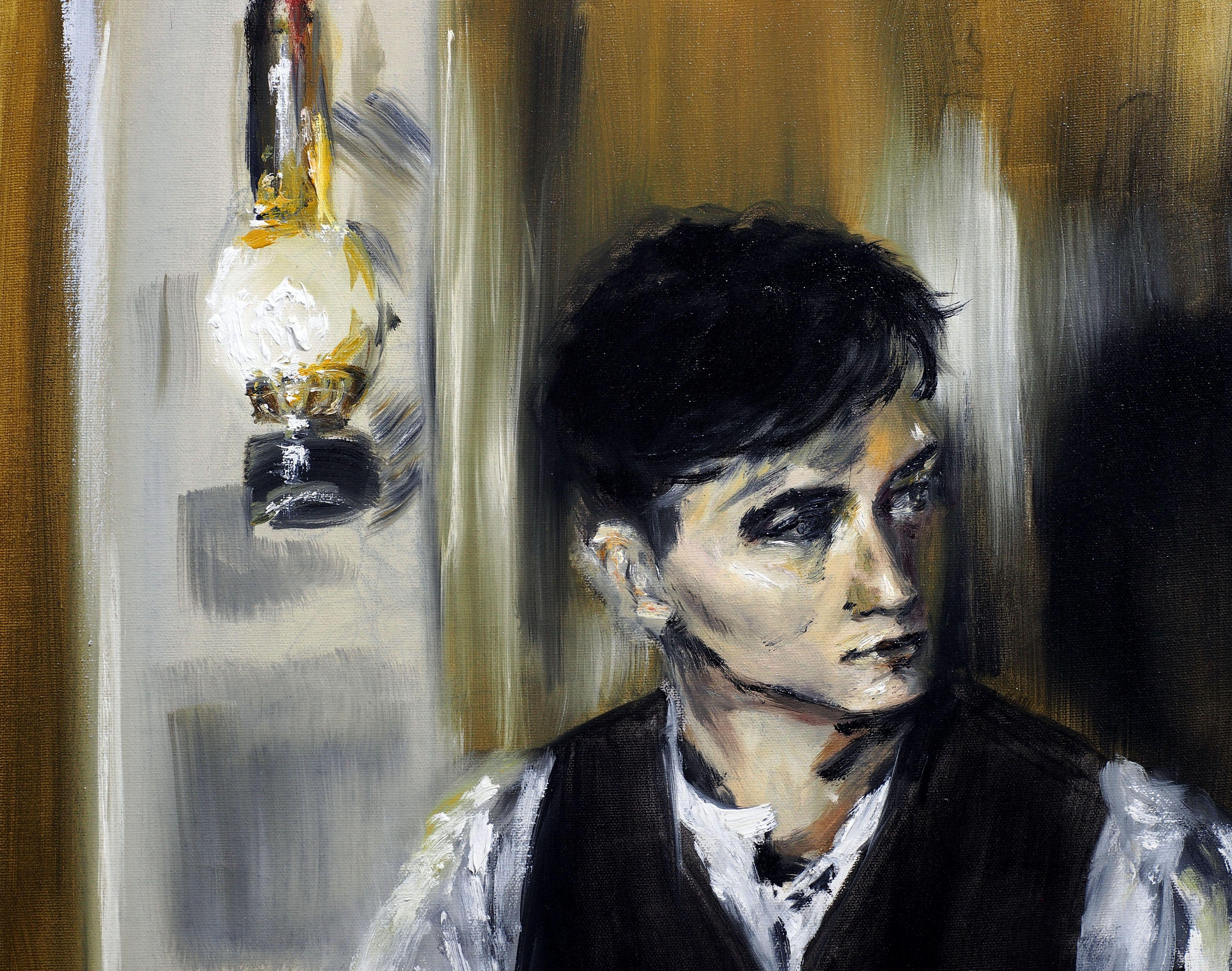 Ein Blick auf Sie, Gemälde, Öl auf Leinwand (Impressionismus), Painting, von Ruslana Levandovska