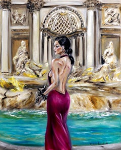 Fontana di Trevi, Pittura, Olio su tela