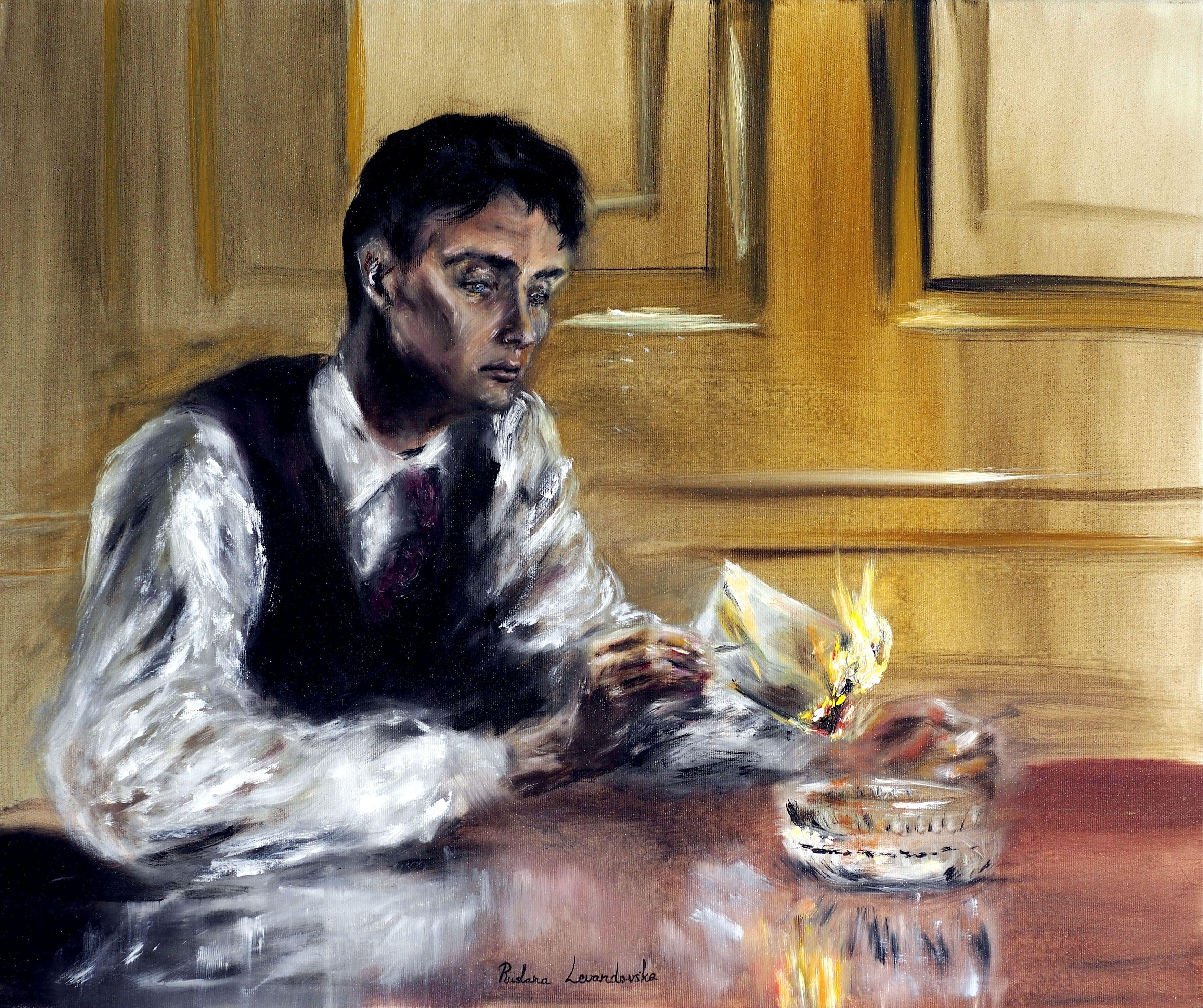 Cartas de amor, Pintura, Óleo sobre lienzo - Painting de Ruslana Levandovska