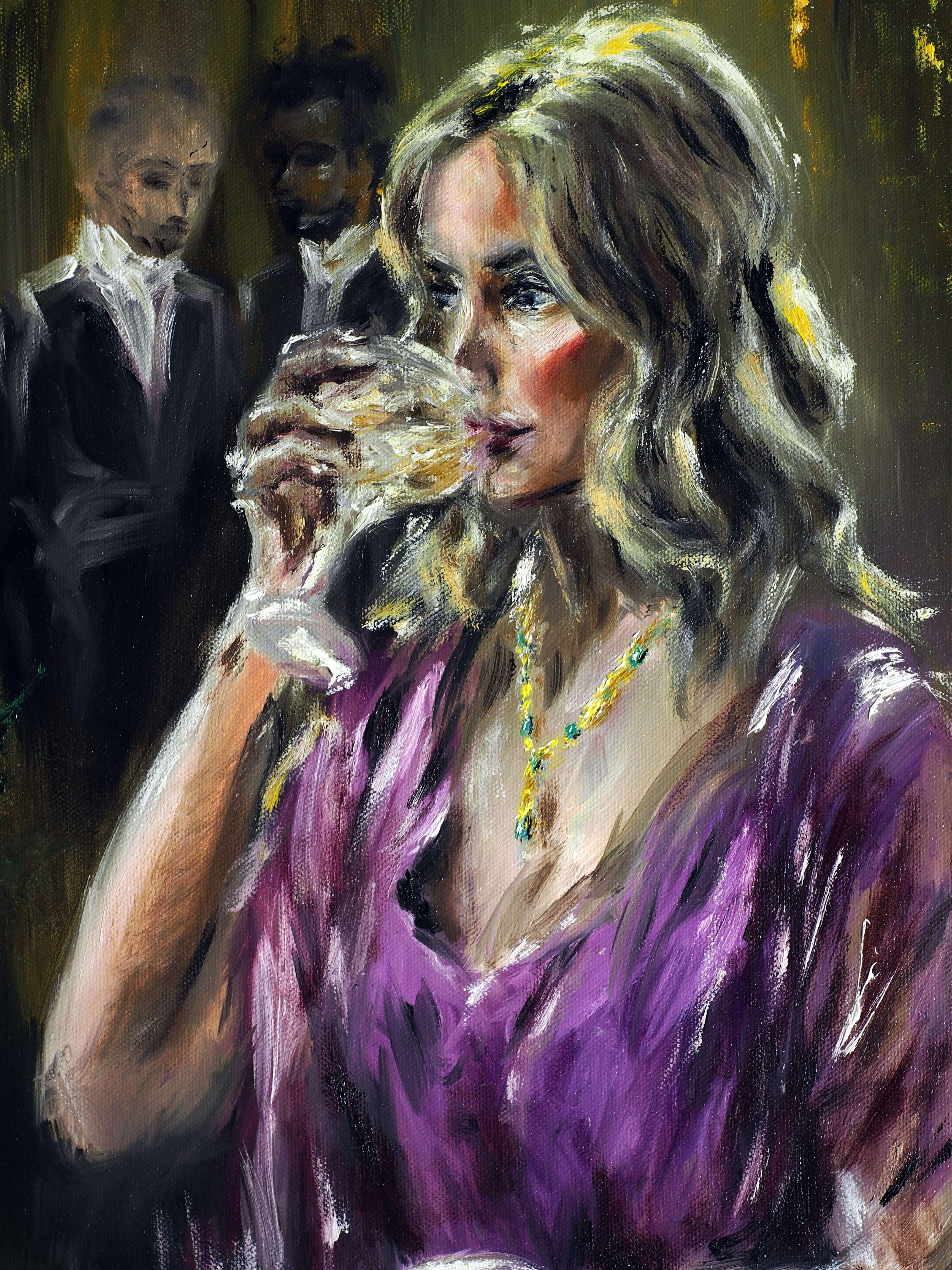 Silent Dreams, Painting, Oil on Canvas For Sale 2