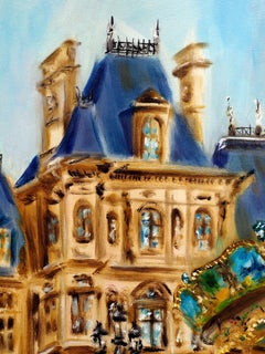 Les rues de Paris, peinture à l'huile sur toile