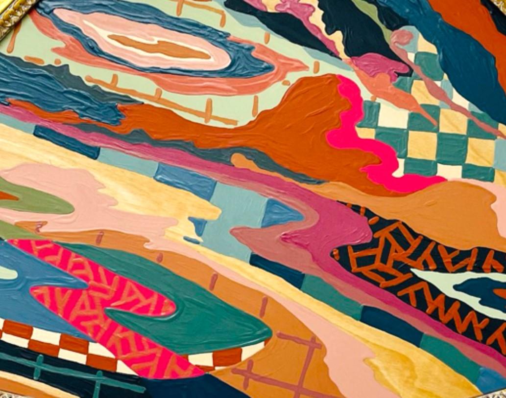„Temporary Cure for Existential Dread No. 17“ Zeitgenössische farbenfrohe Landschaft im Angebot 2