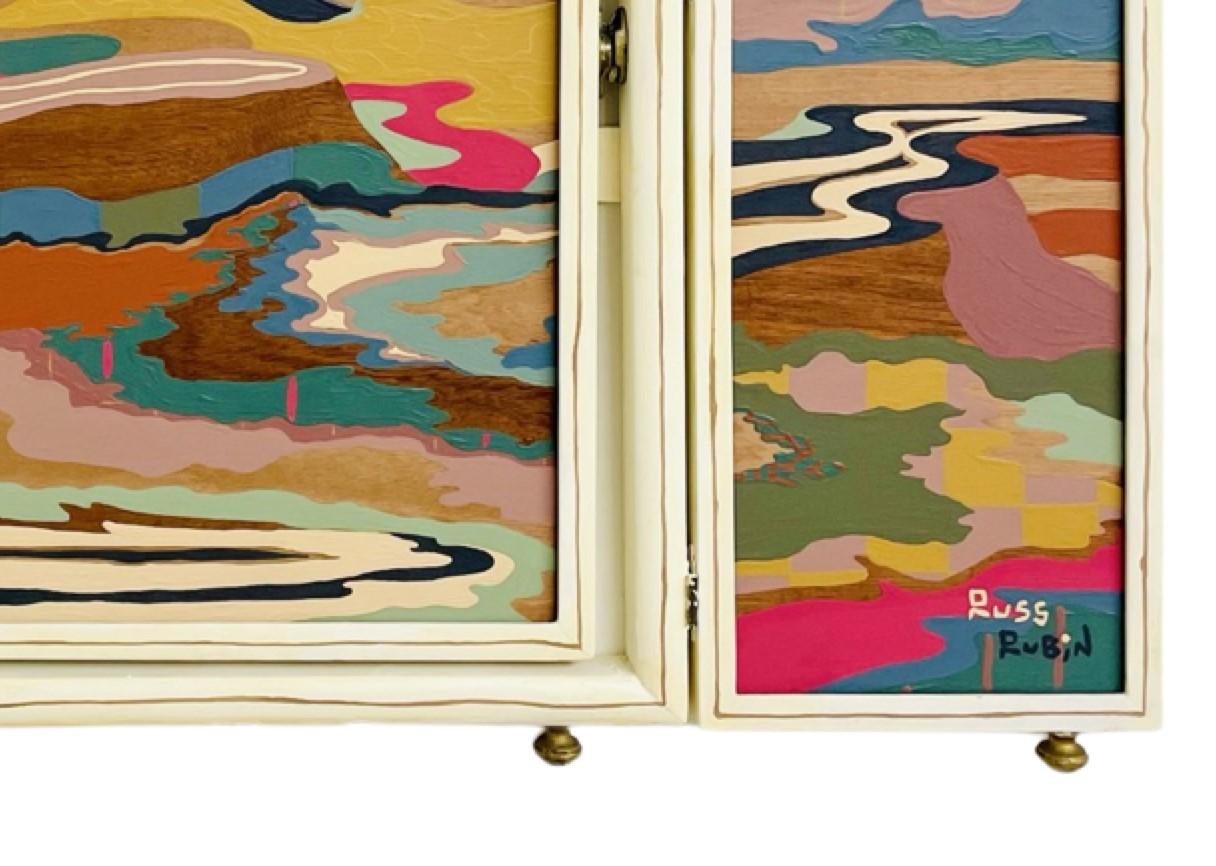 „Temporary Cure for Existential Dread No. 32“ Zeitgenössische farbenfrohe Landschaft im Angebot 1