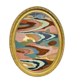 "Cura temporanea per il terrore esistenziale n. 37" Paesaggio contemporaneo colorato