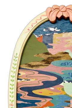 "Temporary Cure for Existential Dread No. 42" Contemporary Colorful Landscape