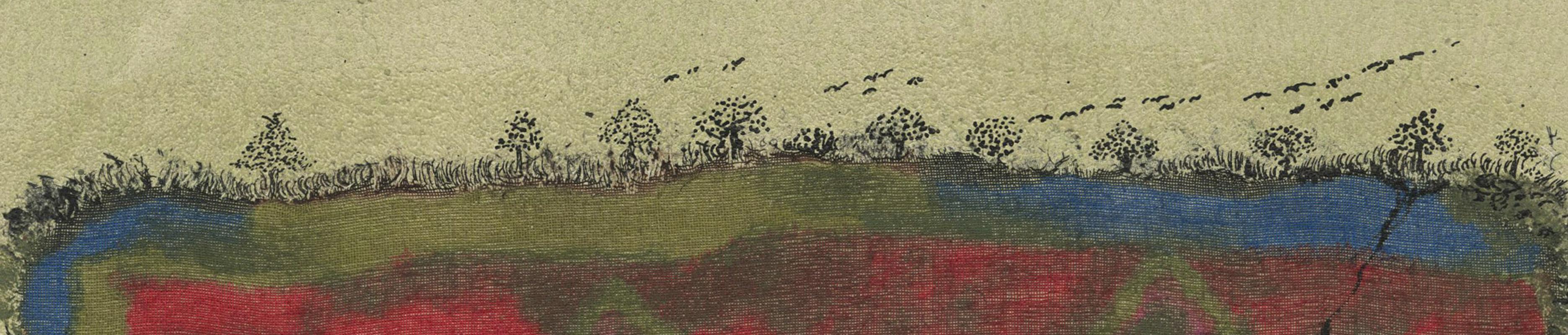 L'imprimerie de la Nature - Abstrait Painting par Russ Thompson