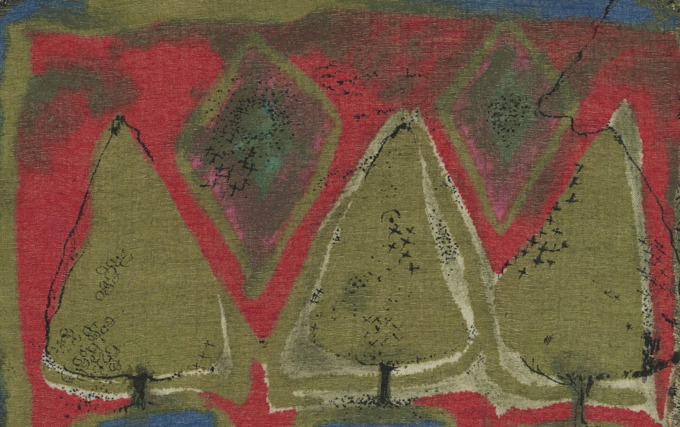 L'imprimerie de la Nature
Gouache, tempera, pigments et encre sur panneau de masonite, 1967
Signé dans le coin inférieur gauche (voir photo)
Thompson a fait partie de la Black Emergency Cultural Coalition à la fin des années 1960, aux côtés de Benny