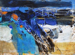 'Abstract in Coral and Indigo', American Action Painting