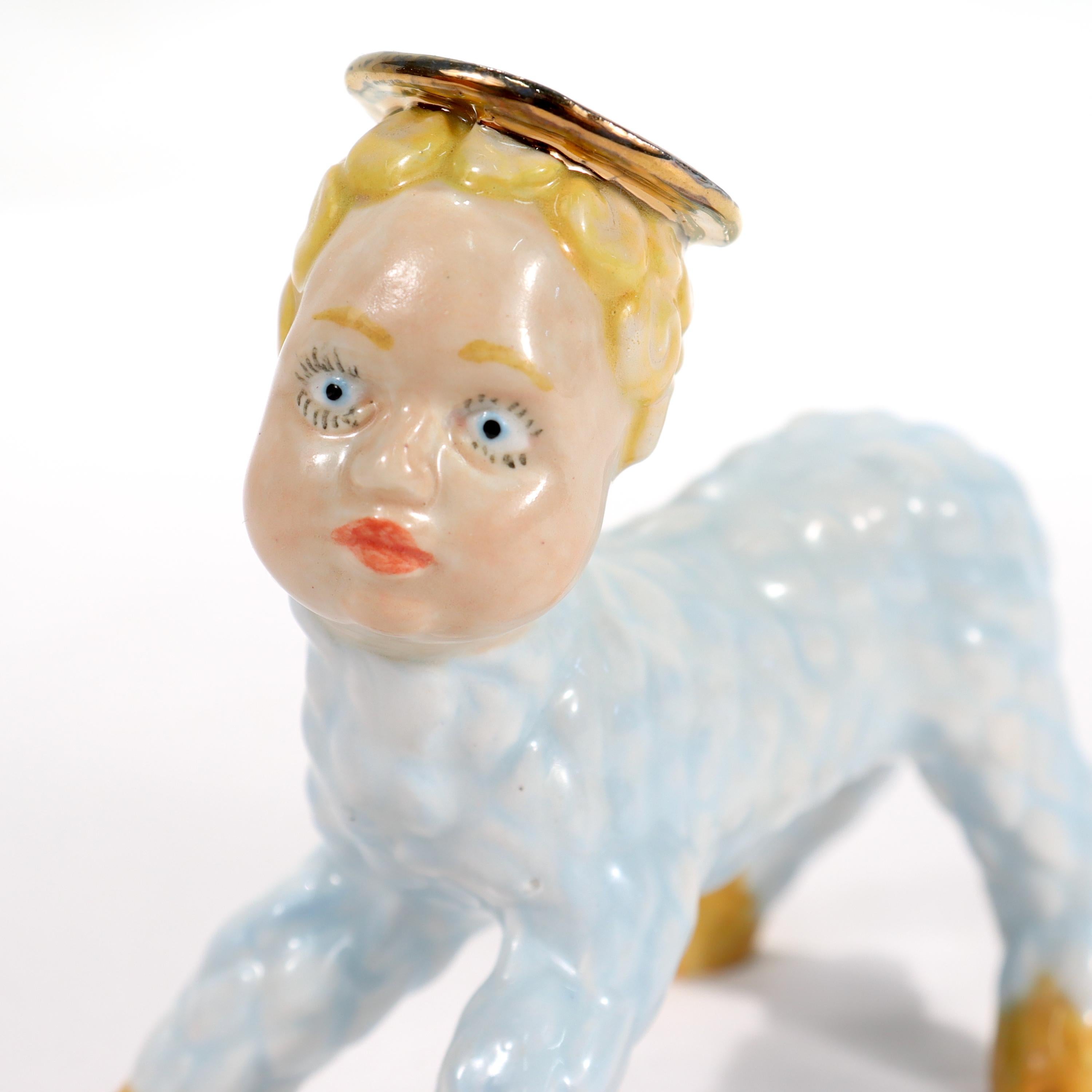 Russel Biles 'Mary Had a Little Lamb' Porcelain Figurine 2