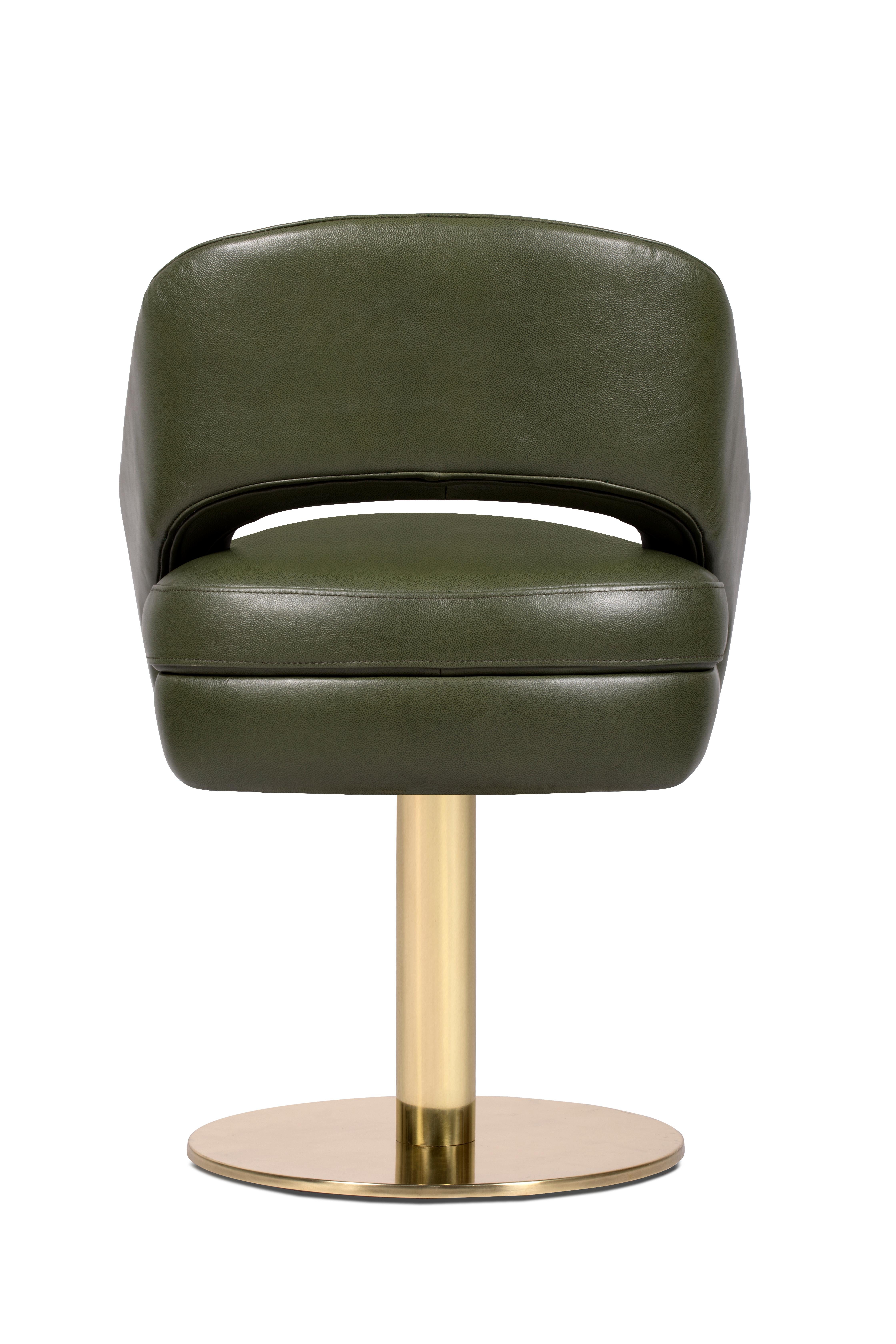 olive green dining chair
