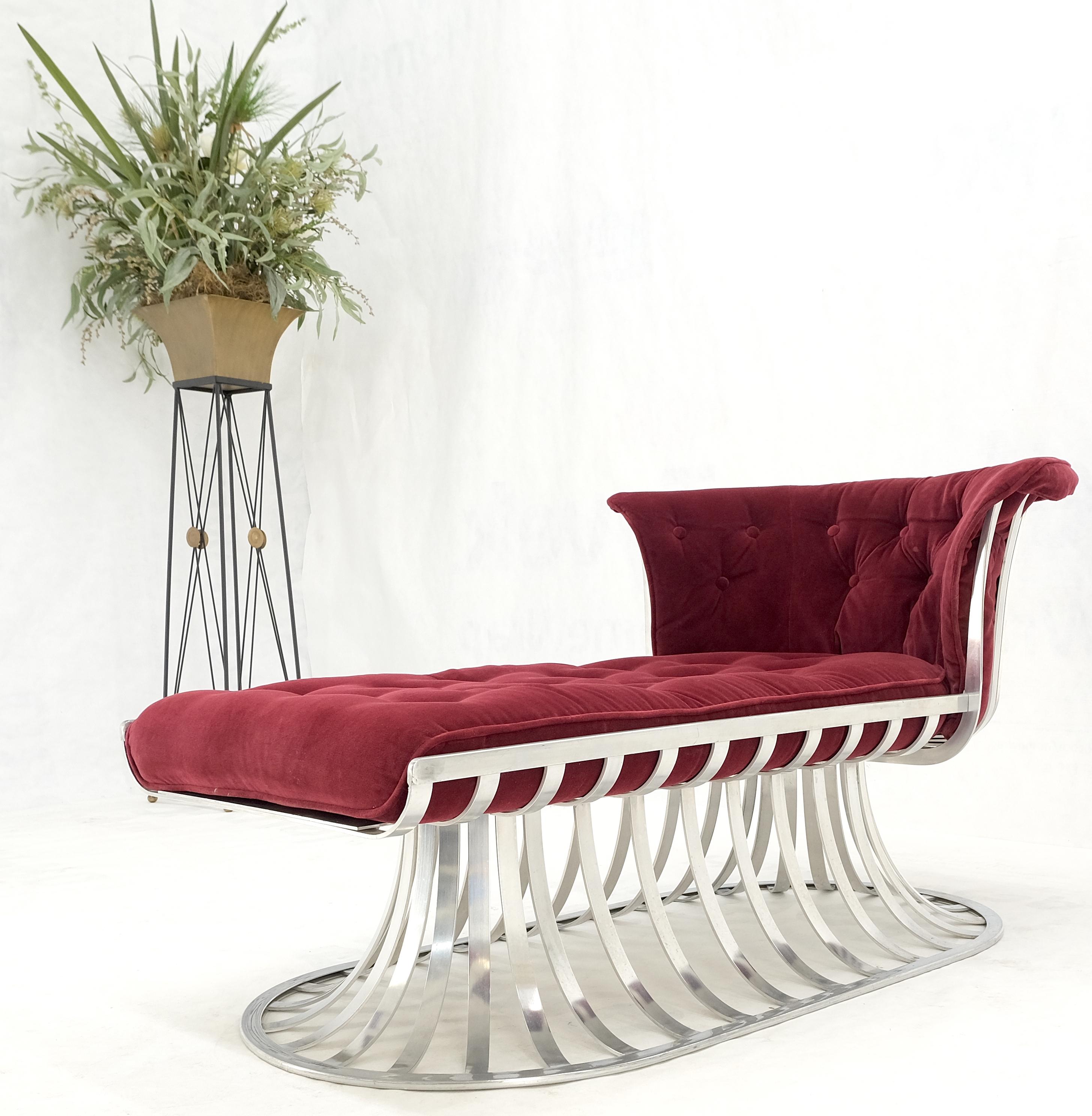 Russel Woodard Mid-Century Modern Aluminum Chaise Lounge Arm Chair Mint! For Sale 8