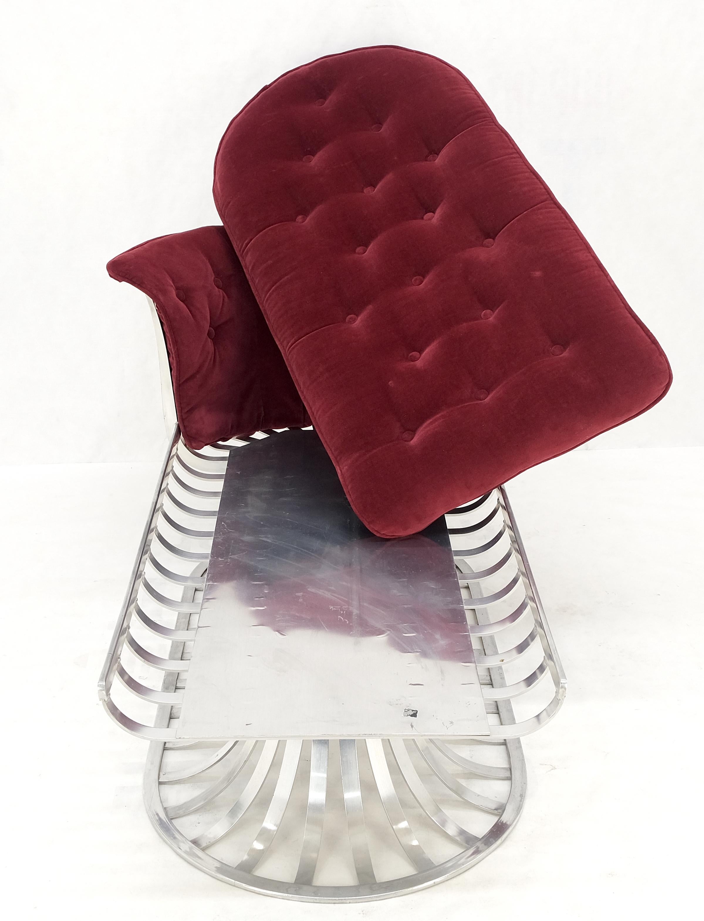 Russel Woodard fauteuil de salon en aluminium mi-siècle moderne couleur menthe ! en vente 11