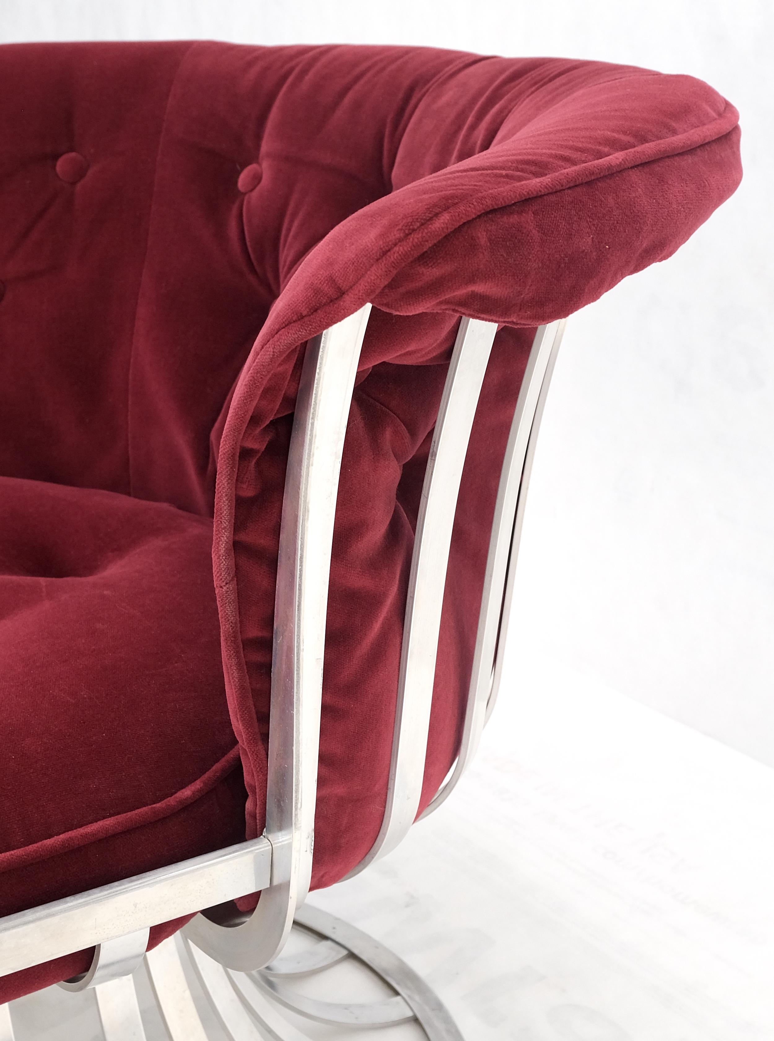 20ième siècle Russel Woodard fauteuil de salon en aluminium mi-siècle moderne couleur menthe ! en vente