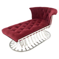 Russel Woodard fauteuil de salon en aluminium mi-siècle moderne couleur menthe !