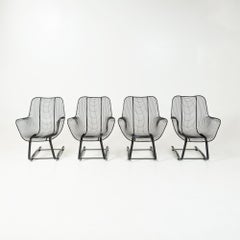 Russel Woodard Sculptura Bounce Arm Chairs, Set of Four