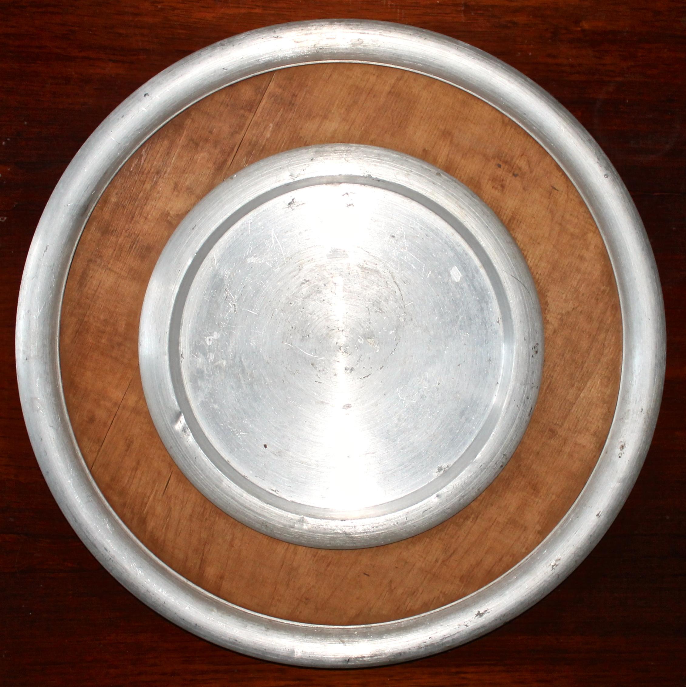 American Russel Wright 1945 Spun Aluminum Serving Set